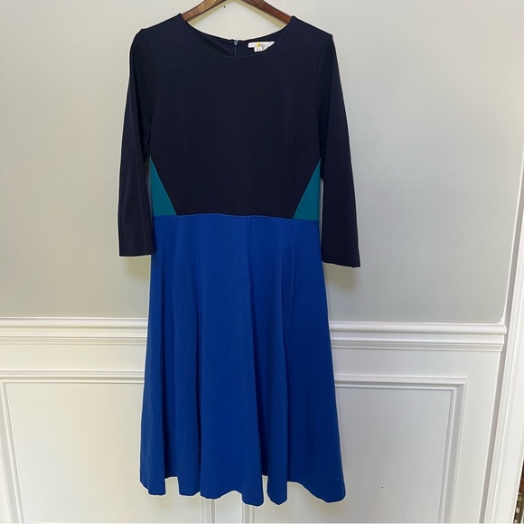 Boden Ivy Ponte Royal Blue Midi Dress Size 16 - Picture 3 of 11